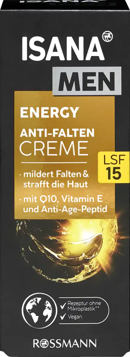 Bild 1 von ISANA MEN Lifting Power Anti-Falten Creme, 75 ml