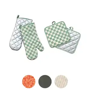 CROFTON Topflappen & Ofenhandschuhe 4er-Set