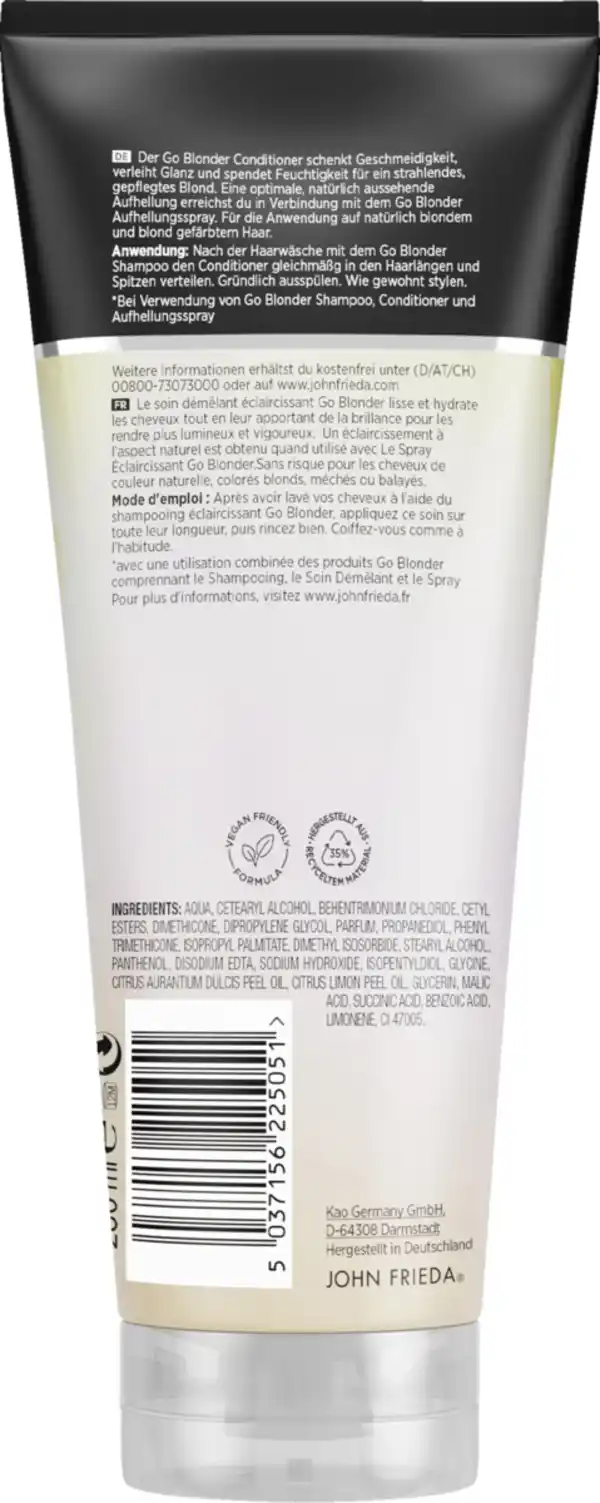 Bild 2 von JOHN FRIEDA go blonder aufhellender Conditioner, 250 ml