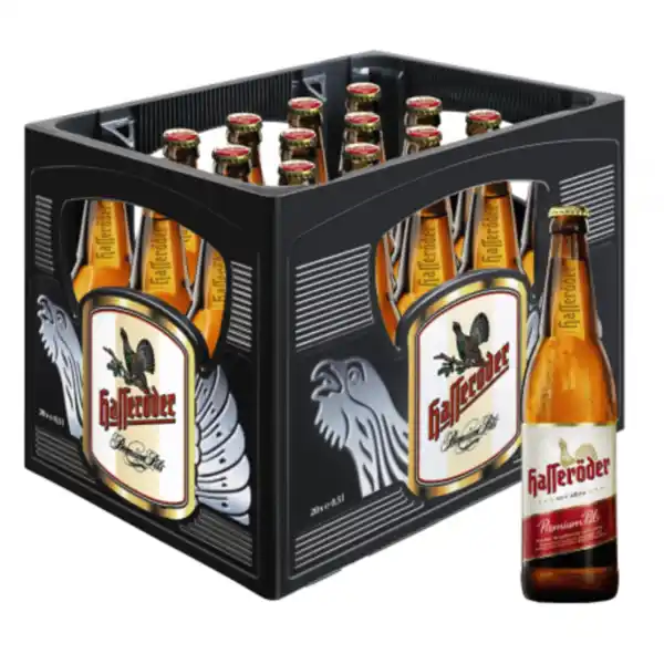 Bild 1 von Hasseröder Premium Pils 2 Kästen (2 x 20 x 0,5 Liter)