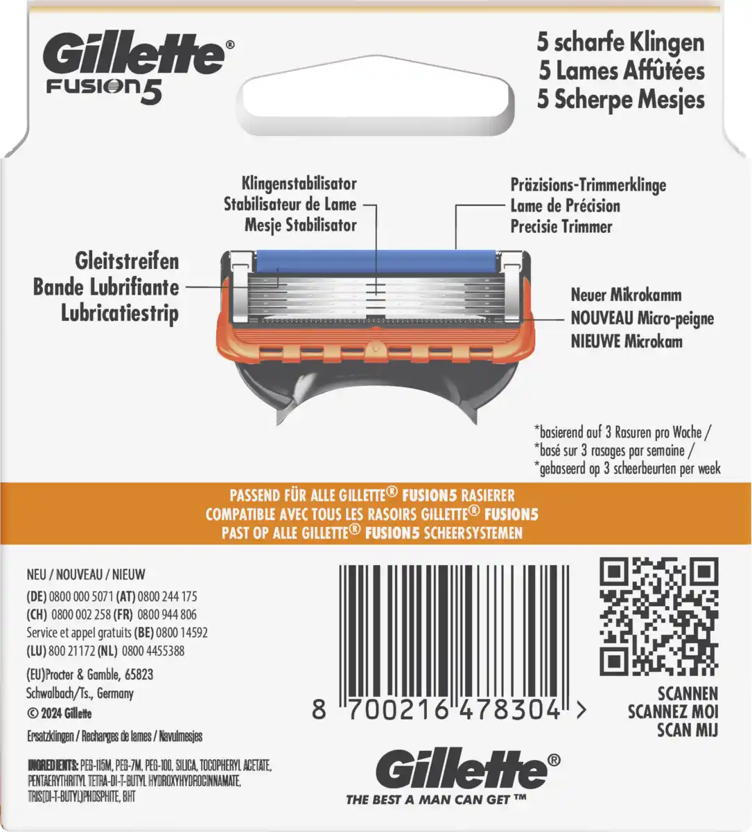 Bild 2 von Gillette Fusion5 Rasierklingen