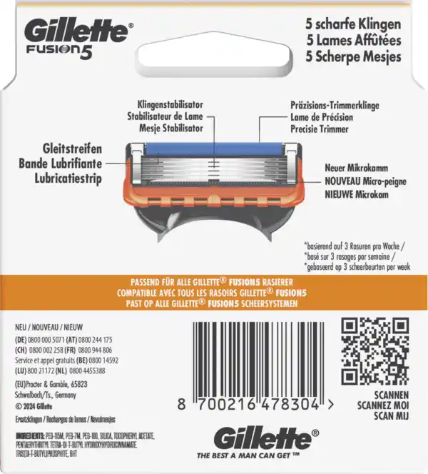 Bild 2 von Gillette Fusion5 Rasierklingen