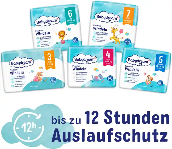 Bild 3 von Babydream Premium Windeln Größe 3 Midi, 46 Stück, 5-9 kg