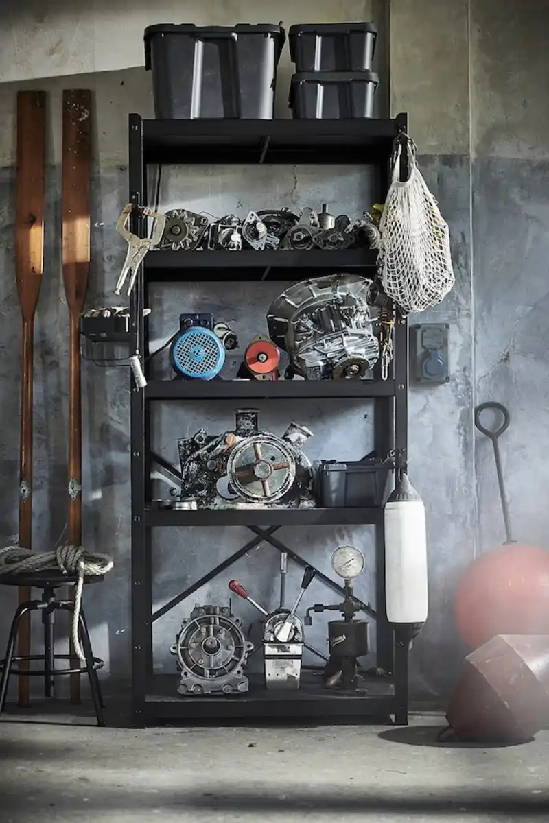 Bild 4 von BROR Regal, schwarz 85x40x190 cm