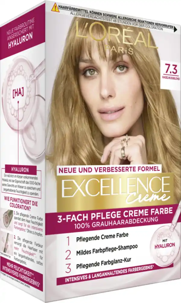 Bild 2 von L’Oréal Paris Excellence Crème 7.3 Haselnussblond