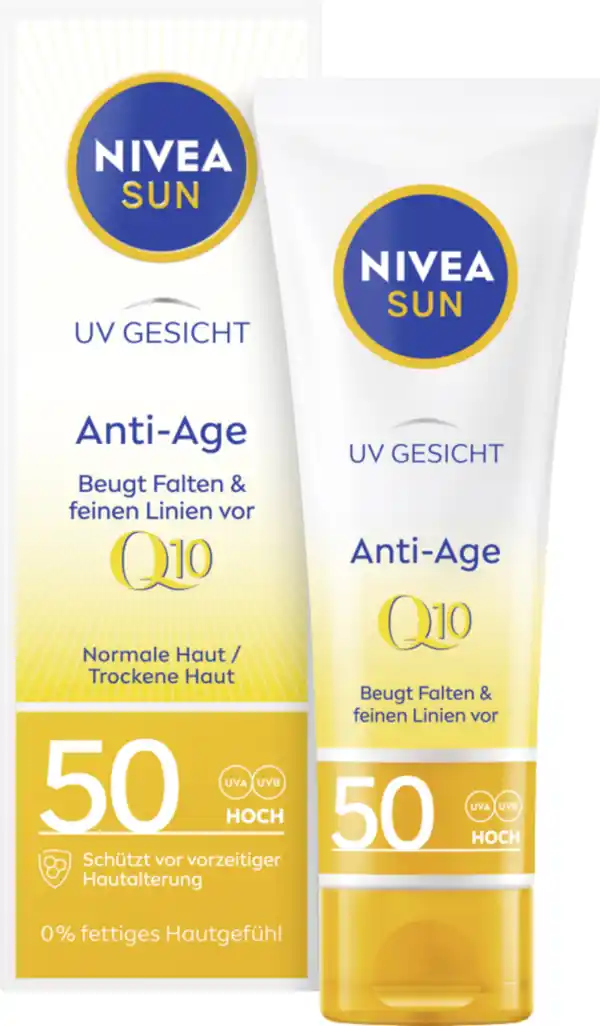 Bild 4 von NIVEA SUN UV Gesicht Anti-Age Sonnenschutz Q10 LSF 50, 50 ml