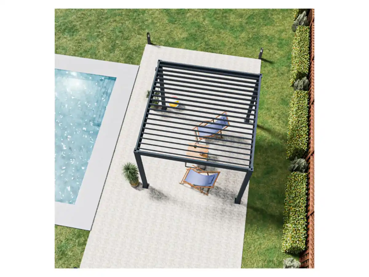 Bild 4 von Pergoline Pavillon »Trumpf«, mit verschließbaren Stahl-Lamellen