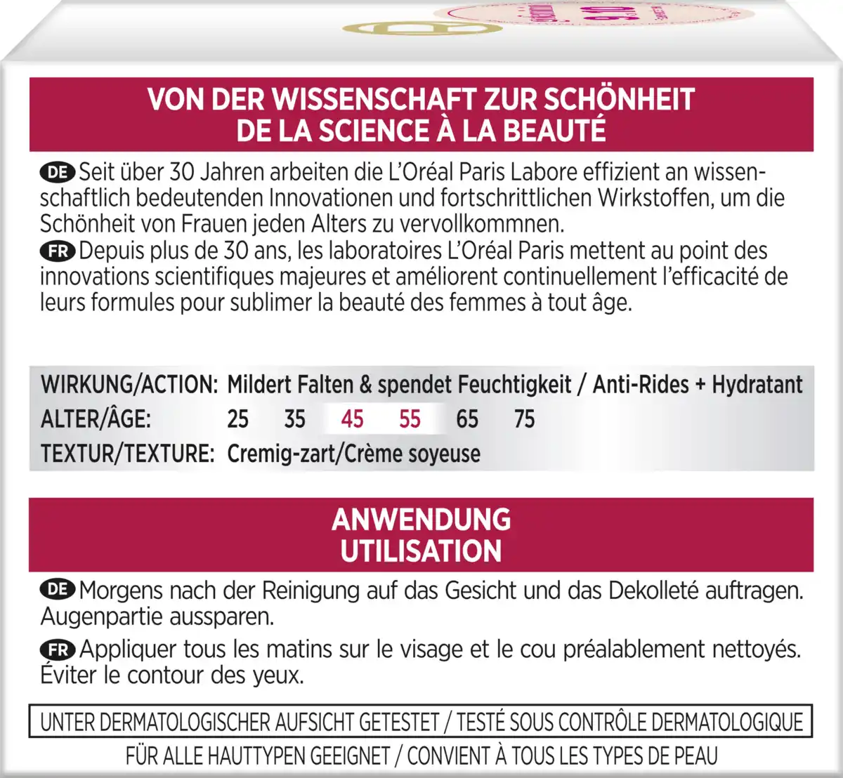Bild 2 von L’Oréal Paris Gesichtscreme Anti-Falten Experte 45+ Tagespflege, 50 ml