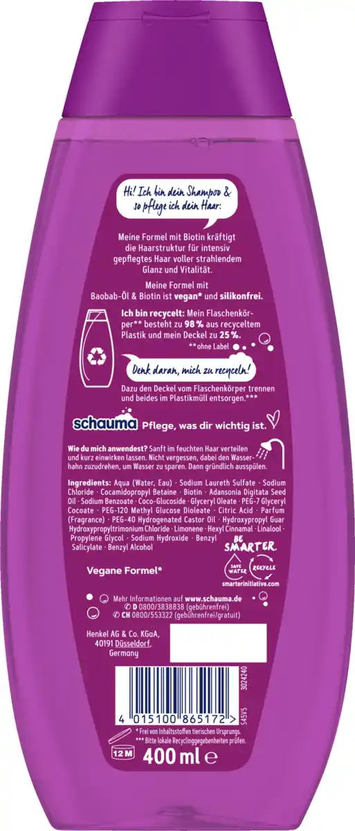 Bild 2 von Schauma Shampoo Kraft & Vitalität, 400 ml