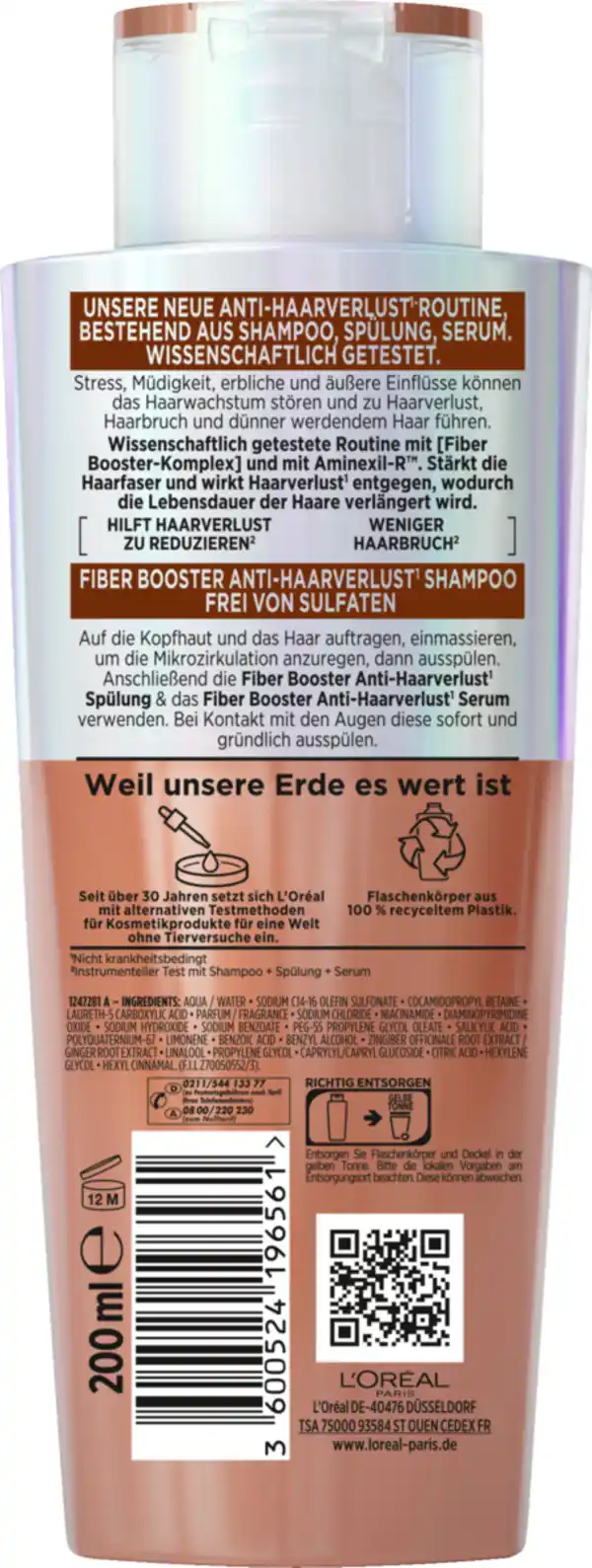 Bild 2 von L’Oréal Paris Elvital Fiber Booster Anti-Haarverlust Shampoo, 200 ml