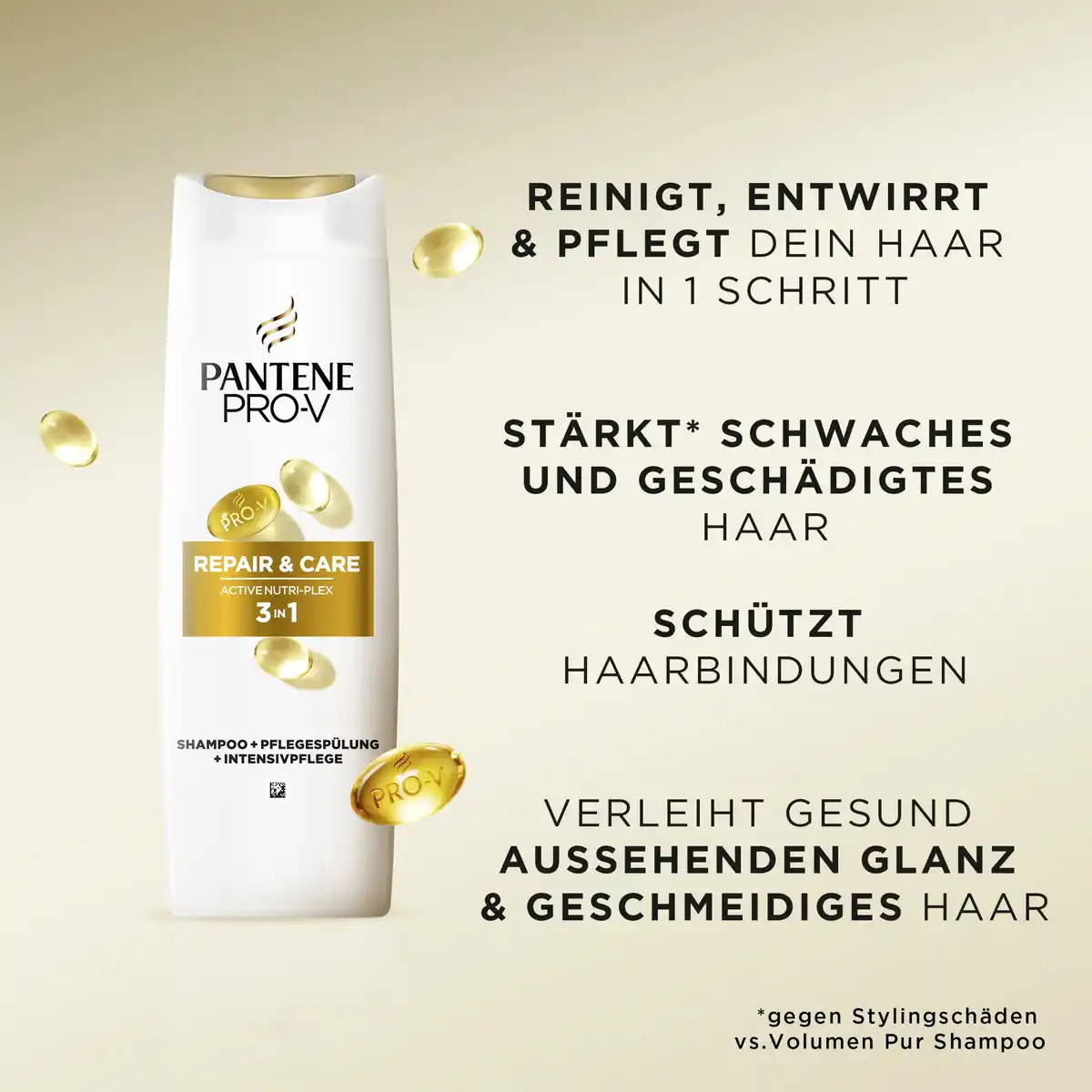 Bild 4 von Pantene Pro-V Haarshampoo 3in1 Repair Care, 250 ml