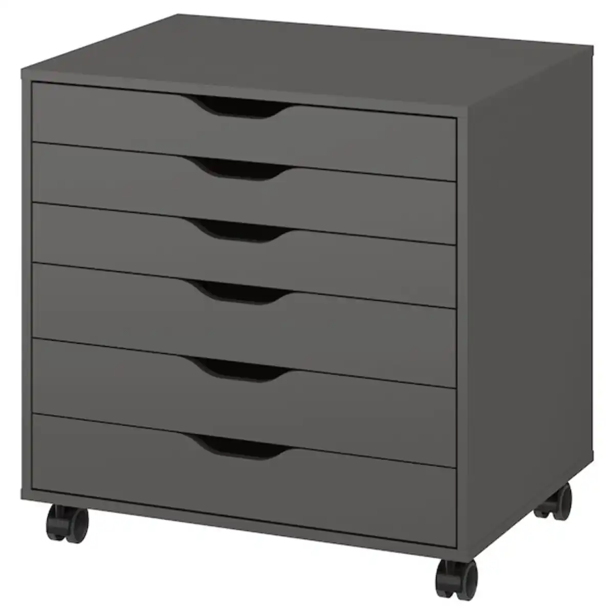 Bild 1 von ALEX Schubladenelement auf Rollen, dunkelgrau 67x66 cm