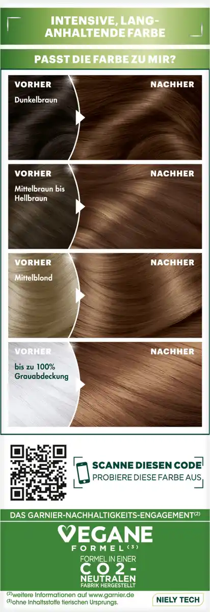 Bild 4 von Garnier Nutrisse Ultra Crème Coloration Dauerhafte Pflege-Haarfarbe 5.35 Goldenes Rehbraun