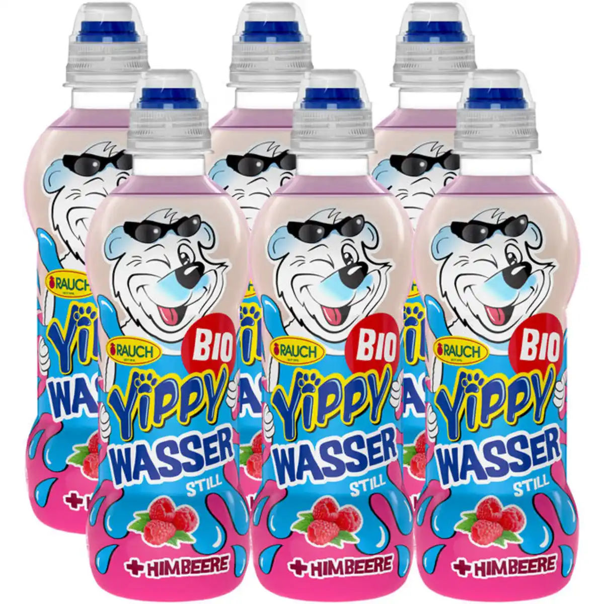 Bild 1 von Rauch BIO Yippy Wasser Himbeere, 6er Pack (EINWEG) zzgl. Pfand