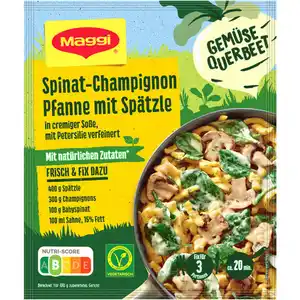 Maggi 4 x Fix Spinat Champignon Pfanne