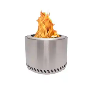 Pellet-Feuerstelle, XL, Edelstahl