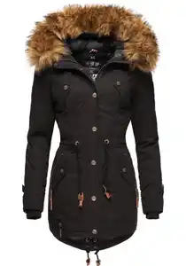 Marikoo Wintermantel La Viva Prc stylischer Winterparka mit abnehmbarem Kunstfell