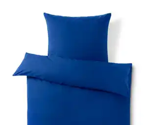 Renforcé-Bettwäsche, blau, Normalgröße
