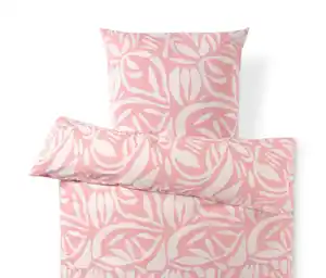 Renforcé-Bettwäsche, rosa, Normalgröße