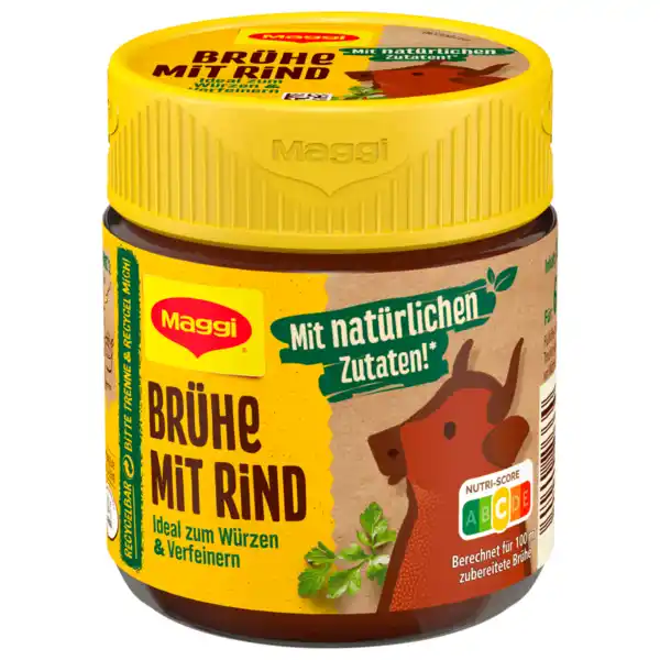 Bild 1 von Maggi Brühe mit Rind 108g ergibt 6l