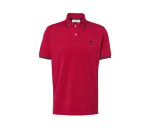 Piqué-Poloshirt, rot