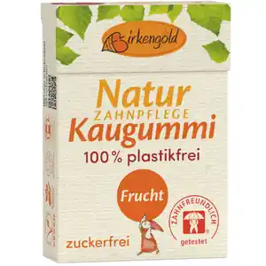 Birkengold 2 x Natur Zahnpflege Fruchtkaugummi