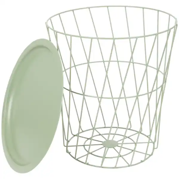 Bild 2 von 2-in-1 Beistelltisch und Metallkorb