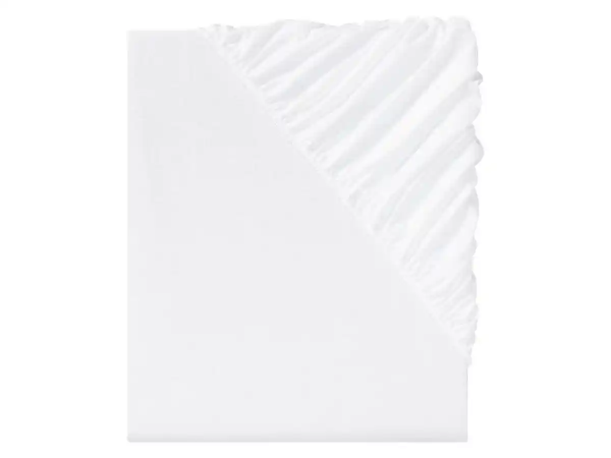 Bild 4 von LIVARNO home Perkal-Spannbettlaken, aus reiner Baumwolle, 90-100 x 200 cm