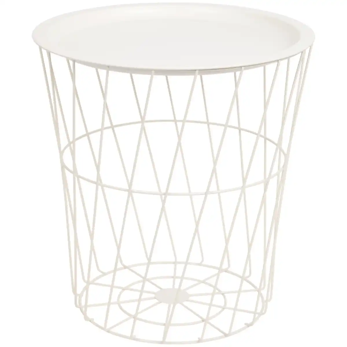 Bild 4 von 2-in-1 Beistelltisch und Metallkorb