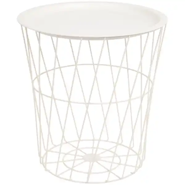 Bild 4 von 2-in-1 Beistelltisch und Metallkorb