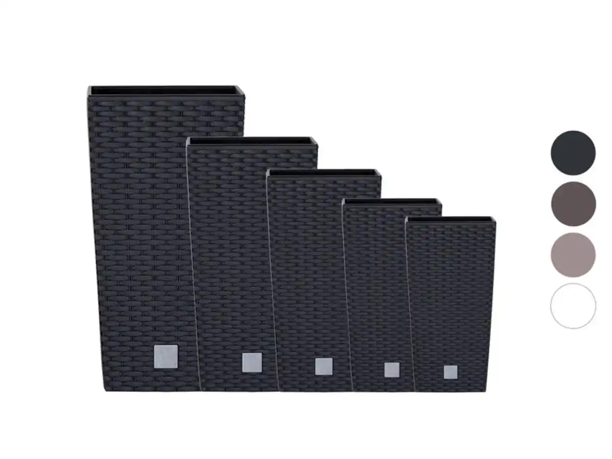 Bild 1 von Prosperplast Blumentopf »Rato Square«, mit Pflanzeinsatz, Optik Rattangeflecht