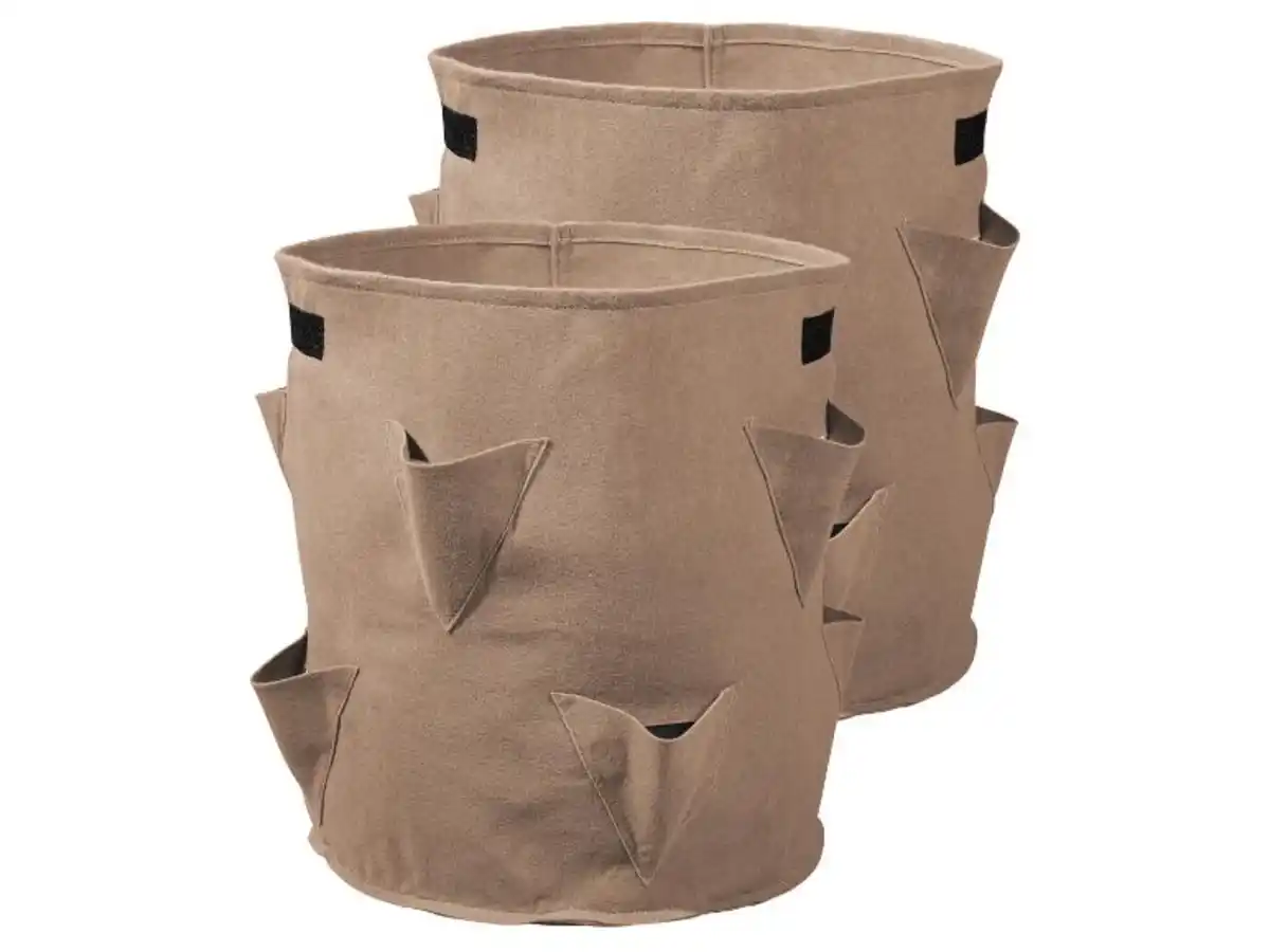 Bild 2 von PARKSIDE® Pflanzsack-Set, 2 Stück, aus Filz,  4 Pflanztaschen