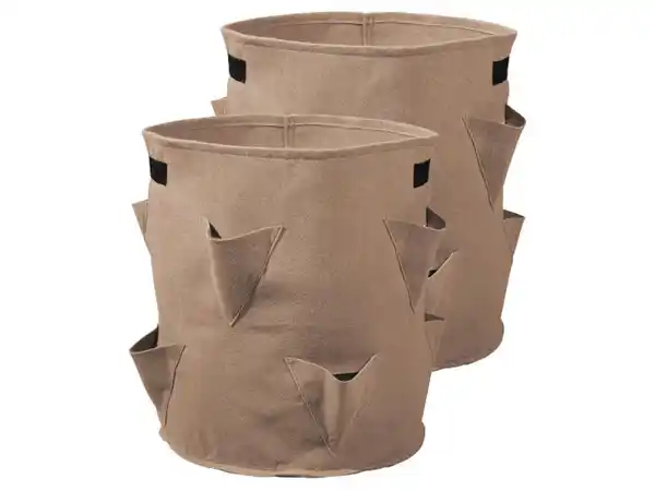 Bild 2 von PARKSIDE® Pflanzsack-Set, 2 Stück, aus Filz,  4 Pflanztaschen