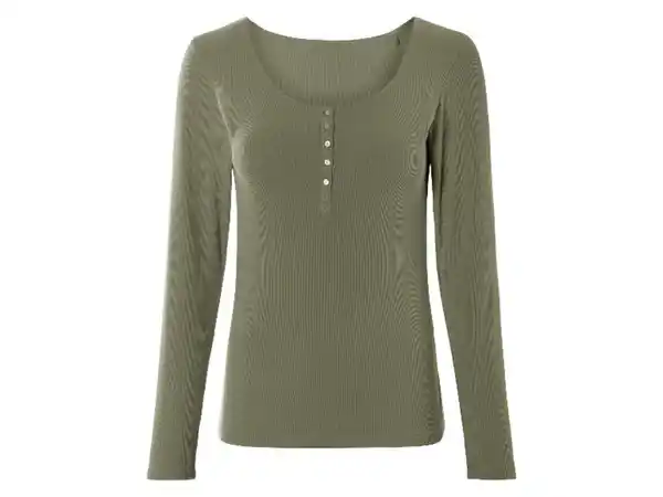 Bild 2 von esmara® Damen Langarmshirt, in modischer Ripp-Qualität