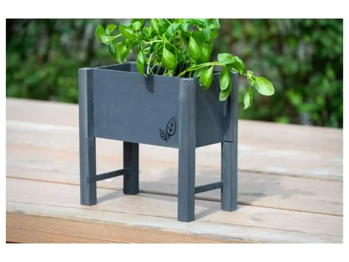 Bild 4 von dobar Tischbeet für Kräuter, 24 x 14 x 24 cm, aus Holz