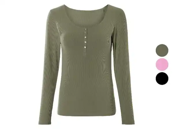 Bild 1 von esmara® Damen Langarmshirt, in modischer Ripp-Qualität