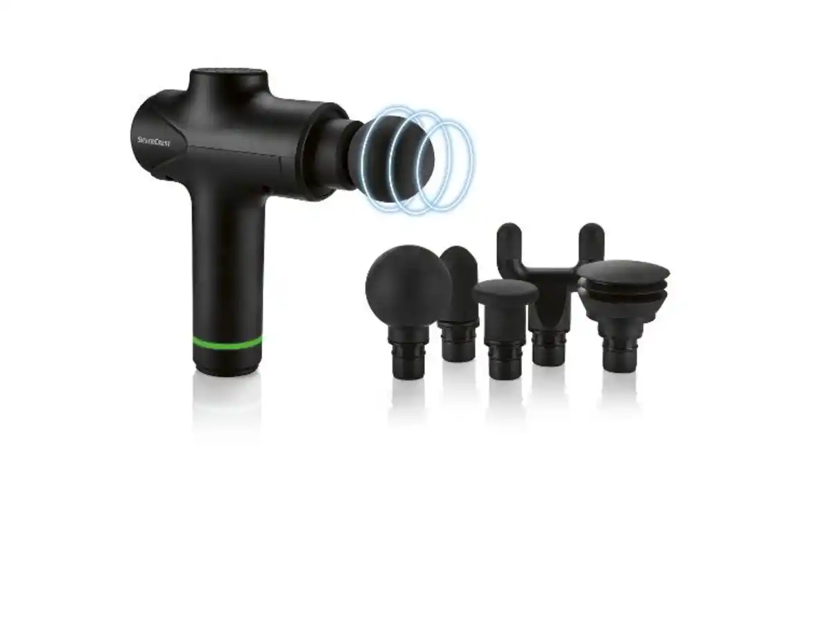 Bild 2 von SILVERCREST® PERSONAL CARE Massage Gun »SMGB E4 /SOMGB E4«, mit 5 verschiedenen Aufsätzen