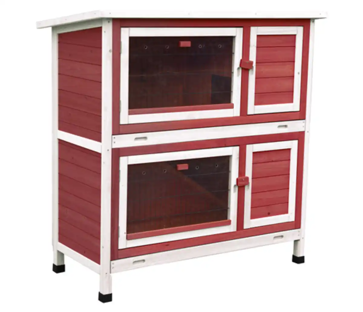 Bild 1 von Dehner Kaninchenstall Landhaus, mit Wärmedämmung, ca. B114/H116/T57 cm