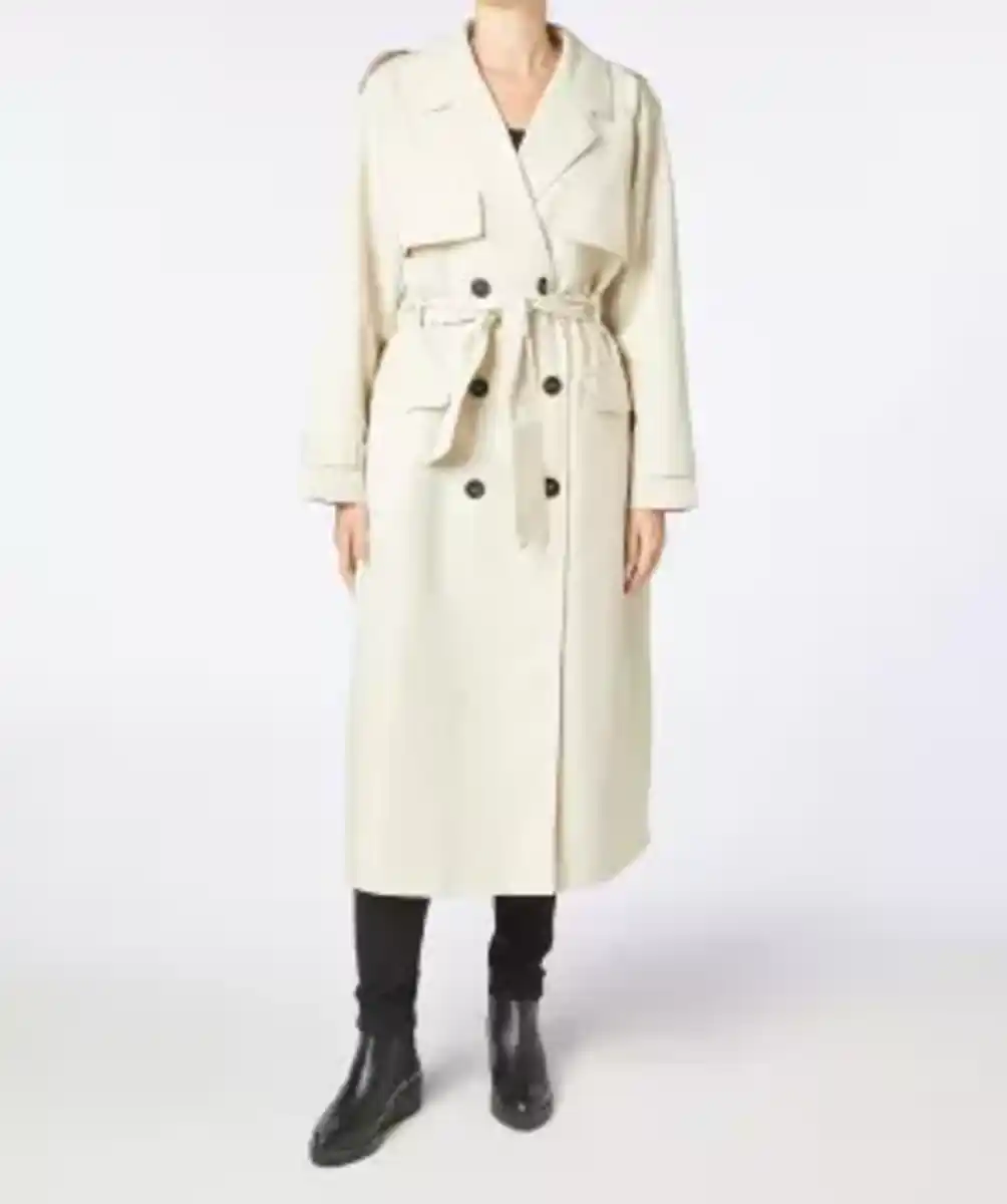 Bild 1 von Trenchcoat mit Gürtel, naturfarben