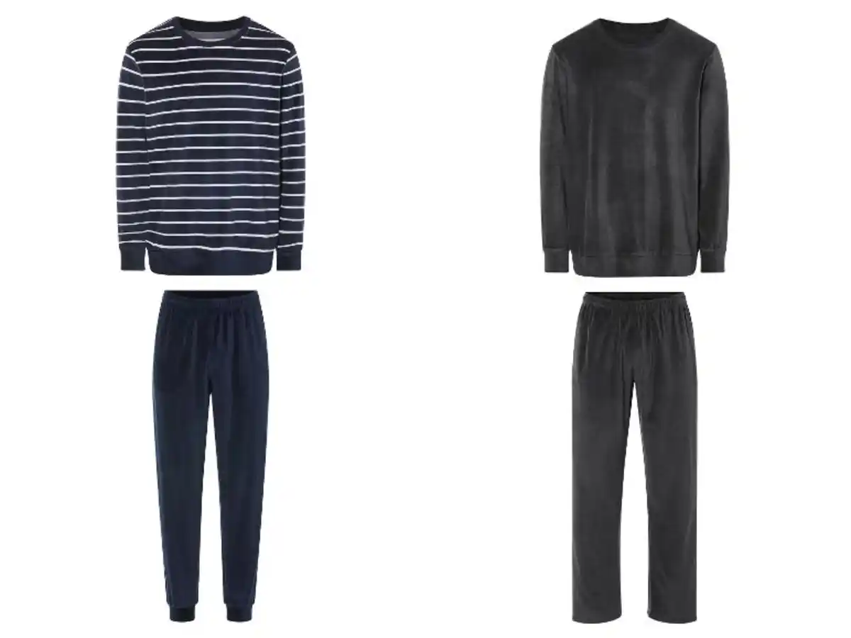 Bild 1 von LIVERGY® Herren Pyjama aus kuschelig weicher Nicki-Qualität