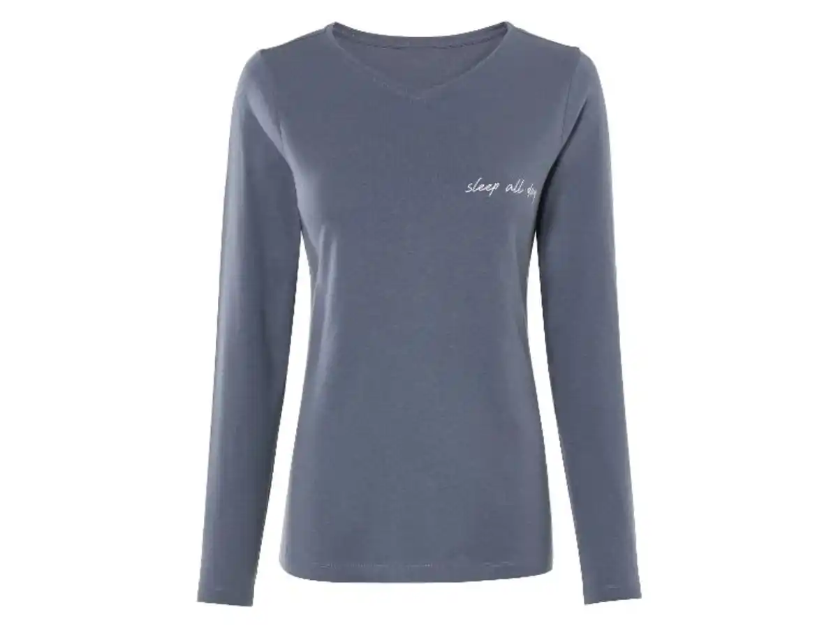 Bild 3 von esmara® Damen Pyjama, lang, aus reiner Baumwolle