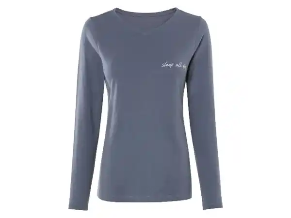 Bild 3 von esmara® Damen Pyjama, lang, aus reiner Baumwolle