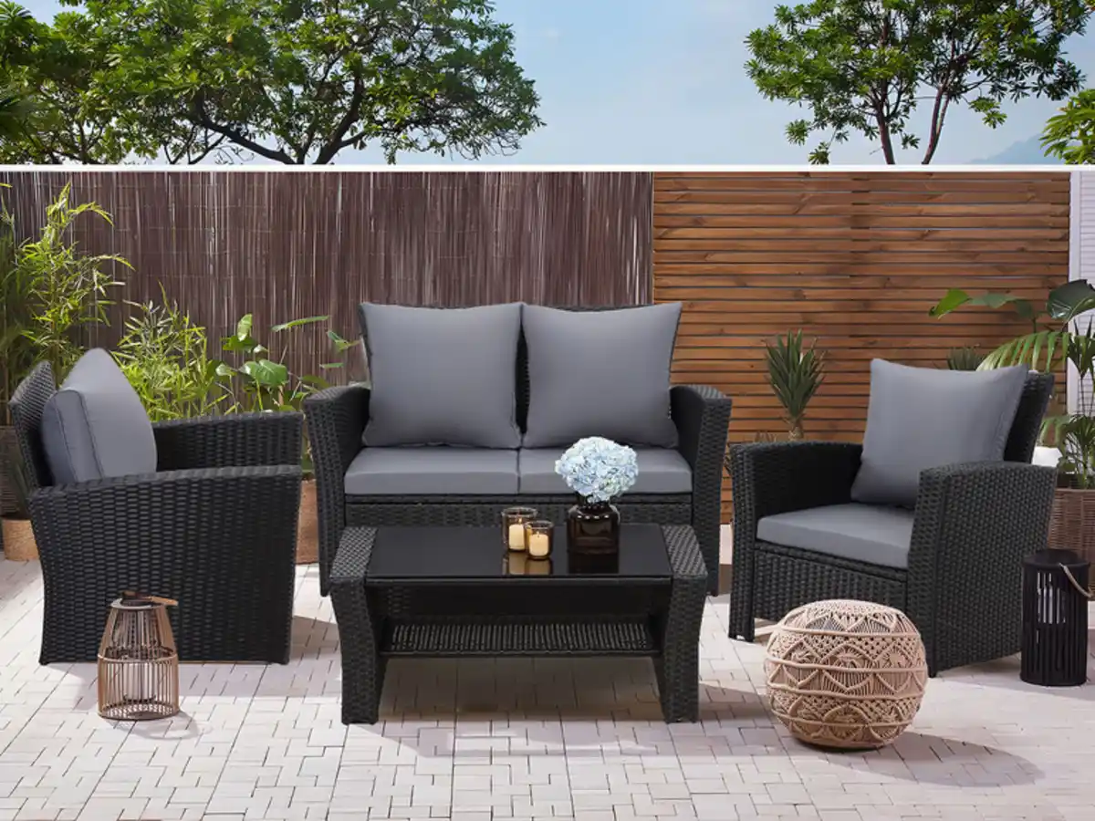 Bild 3 von MeXo Gartenmöbel 4-Sitzer Lounge Set inkl. Polster