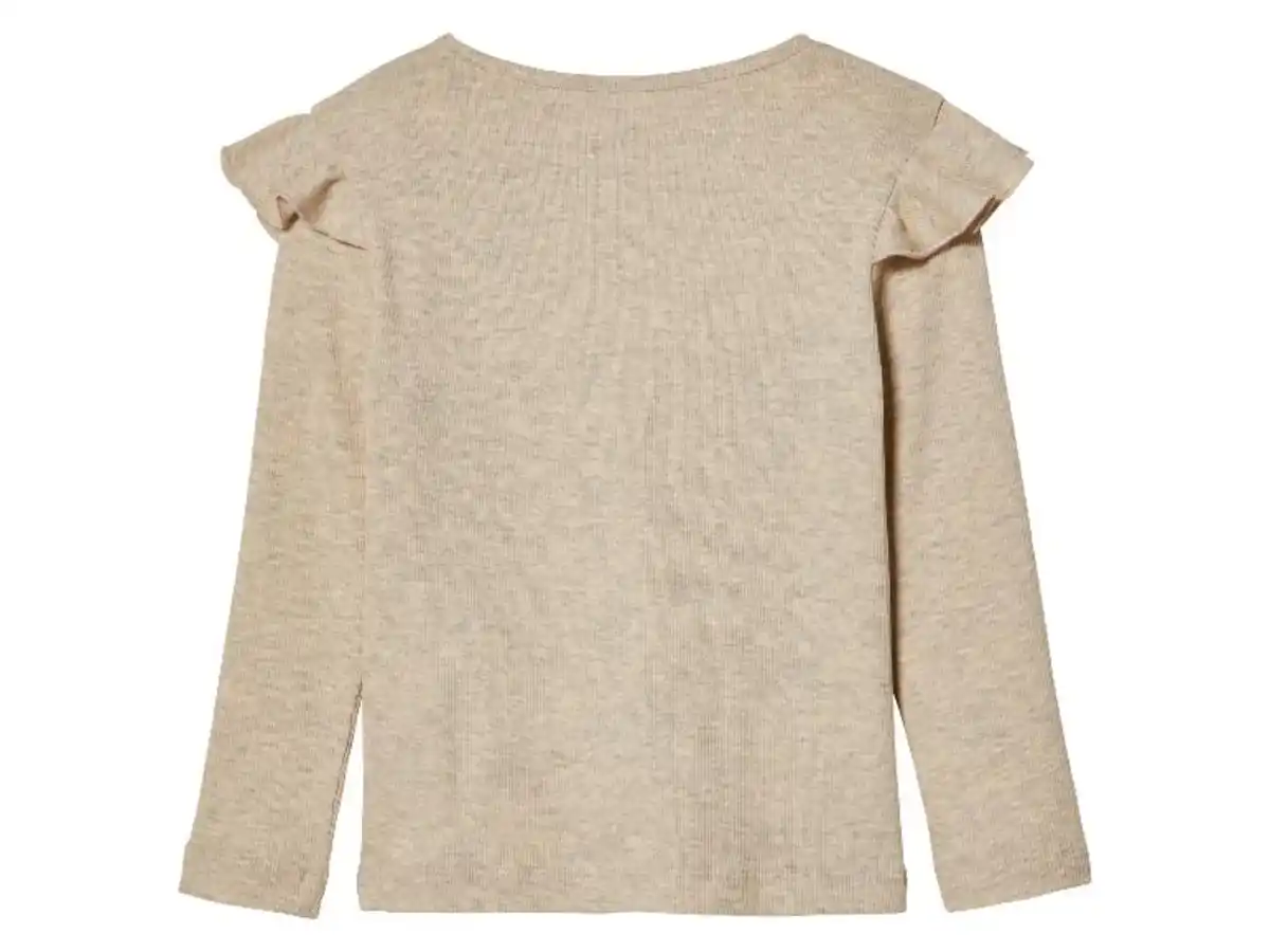 Bild 4 von lupilu® Kinder Langarmshirt, mit Rüschen an Schultern