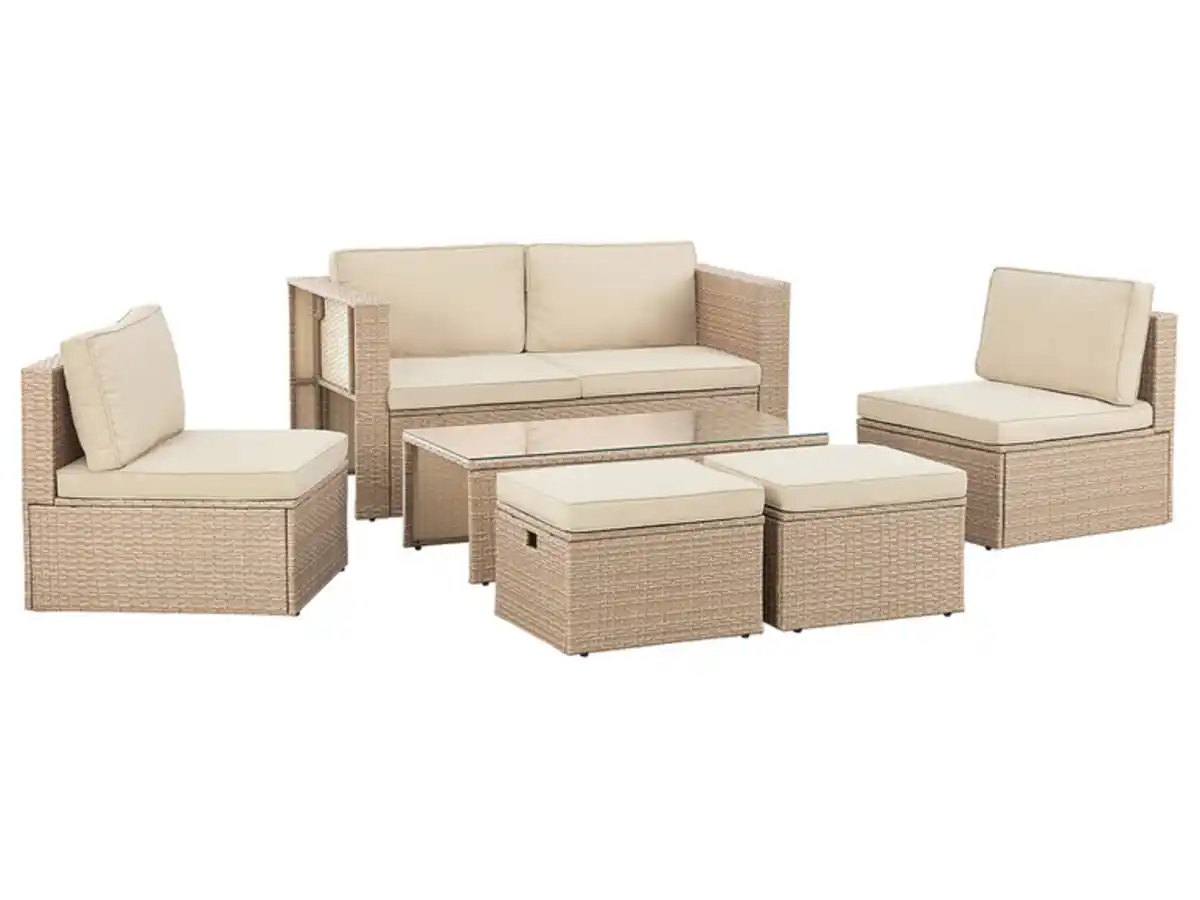 Bild 4 von Juskys Polyrattan Lounge »Salou«, 6-tlg.