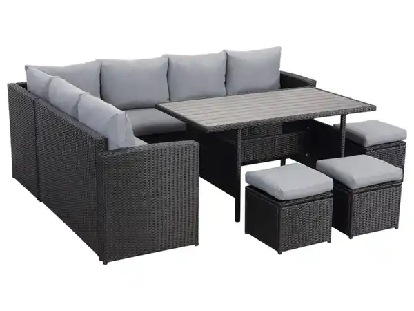 Bild 4 von MeXo Gartenmöbel 9-Sitzer Lounge Set inkl. Polster