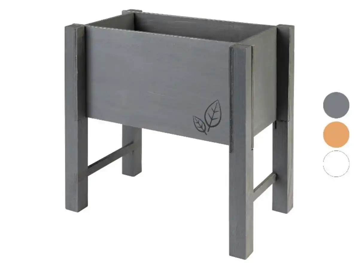 Bild 1 von dobar Tischbeet für Kräuter, 24 x 14 x 24 cm, aus Holz