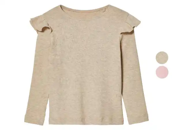 Bild 1 von lupilu® Kinder Langarmshirt, mit Rüschen an Schultern