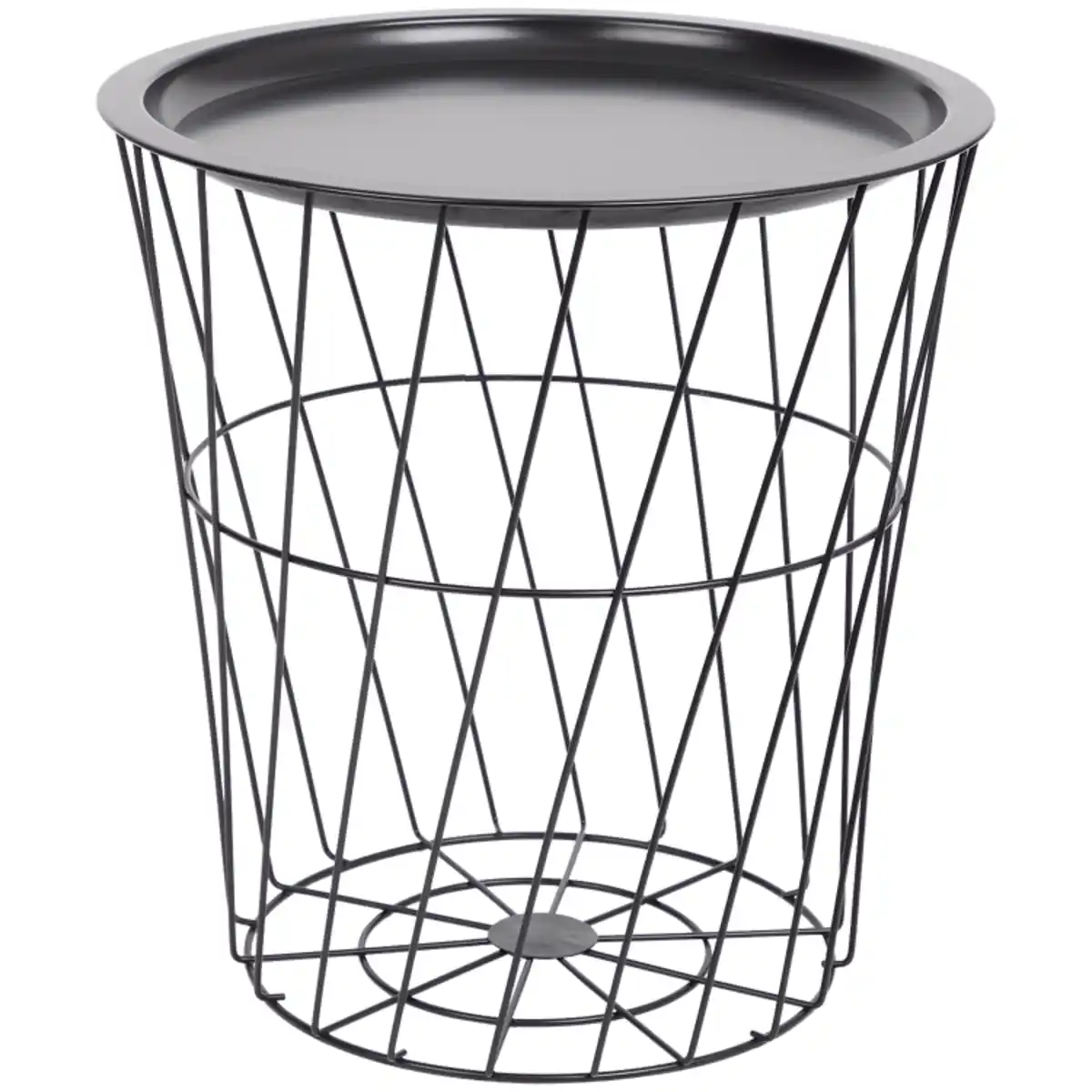 Bild 3 von 2-in-1 Beistelltisch und Metallkorb