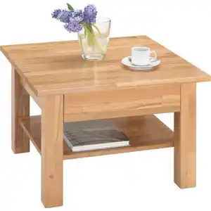 Linea Natura Couchtisch, Buche, Holz, Kernbuche, vollmassiv, 1 Schubladen, quadratisch, eckig, 70x45x70 cm, Stauraum, Wohnzimmer, Wohnzimmertische, Couchtische, Couchtische mit Stauraum